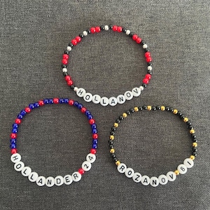 Heated Rivalry Handmade Bracelets - Rozanov & Hollander / Hollanov