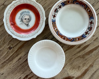 Lot/3 Antique Butter Pats