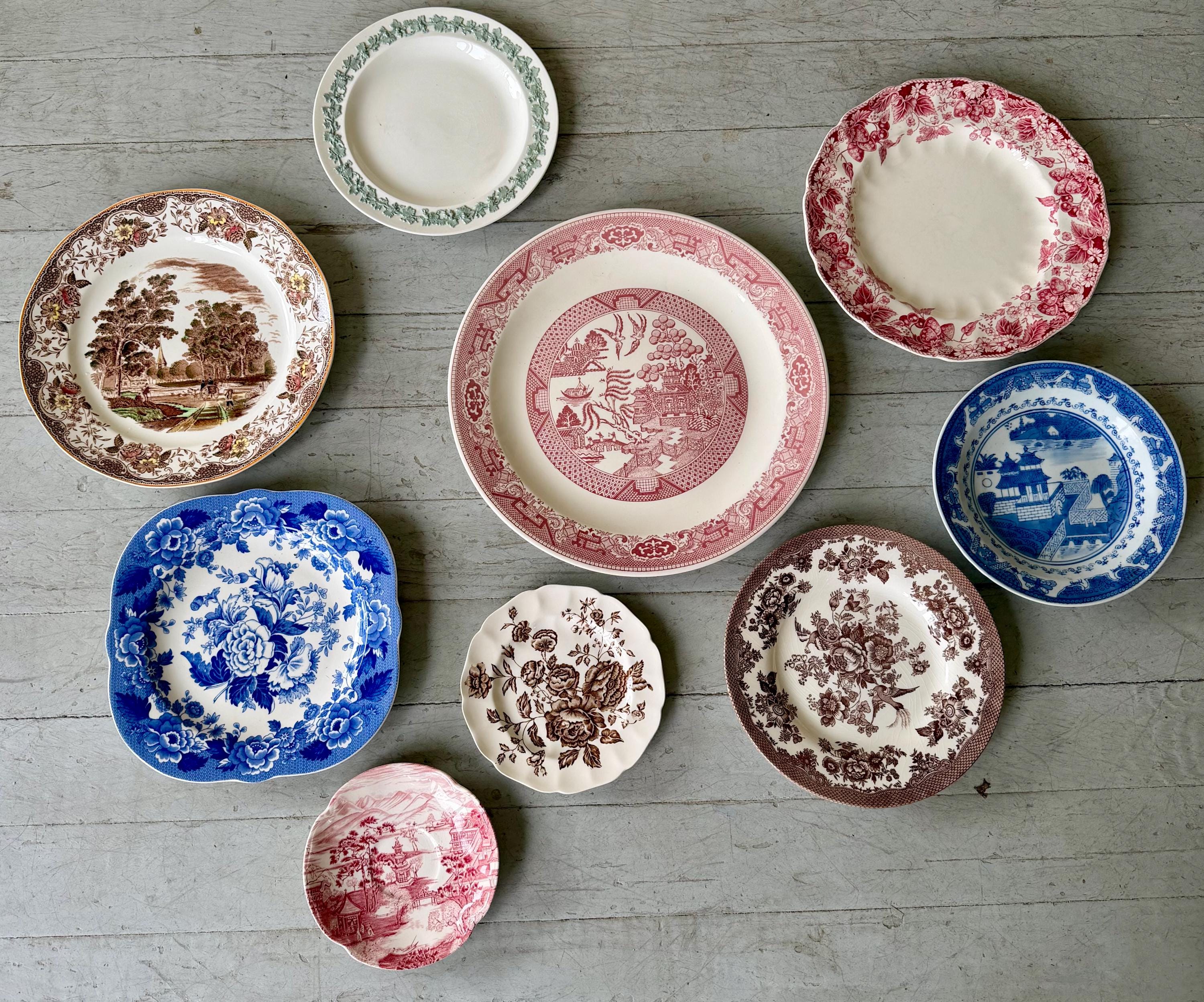 Vintage Antique Plates - Etsy