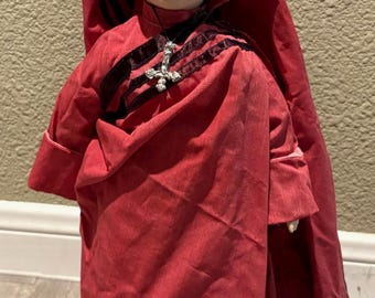 Haunted Nun Doll – Bleeding Eyes Gothic Horror Art Prop