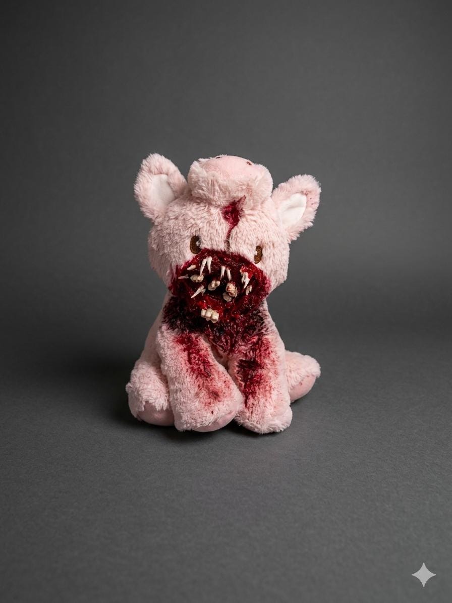Creepy stuffed animal with teeth - Etsy 日本