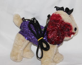Mangled Puppy Purse – Creepy Horror Handbag, Distressed Plush Dog Bag – Gothic Oddity Accessory
