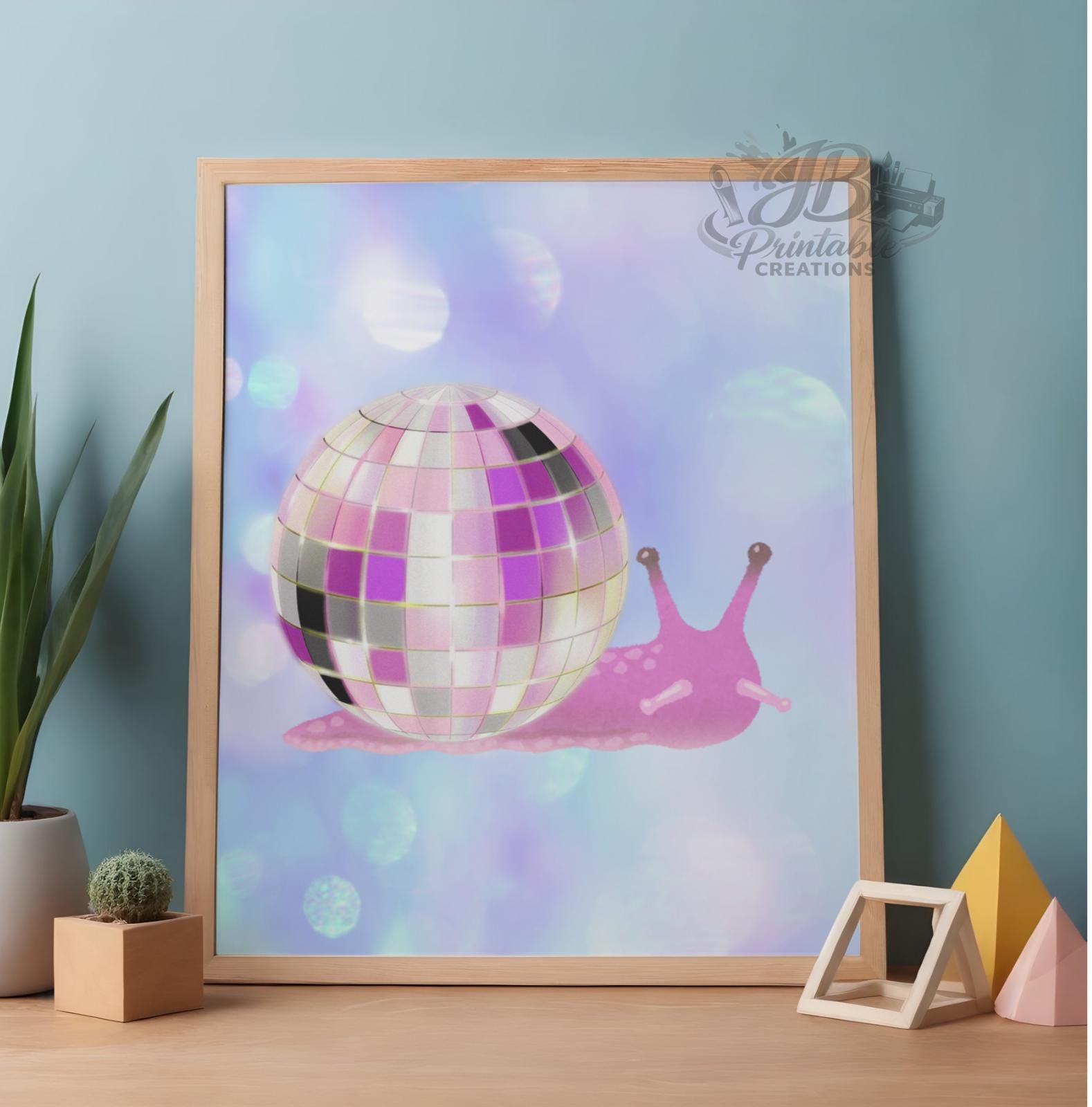 Disco Snail Wall Art, Digital Download - Etsy
