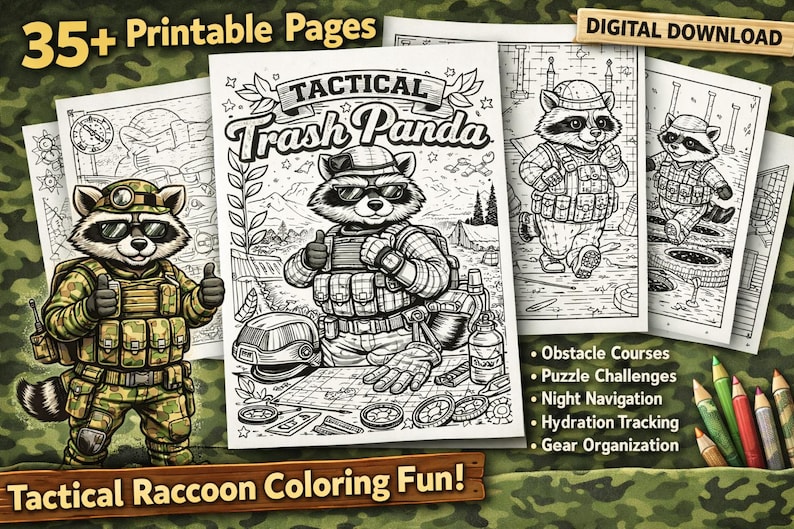 Tactical Racoons Tactical Trash Panda - Etsy