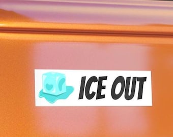 Calcomanía para parachoques "Ice Out" / Calcomanía de protesta contra el ICE (vinilo resistente al agua)
