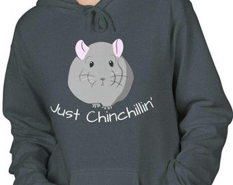 Sudadera con capucha de chinchilla / Chinchillin / Sudadera unisex con gráfico de mascota