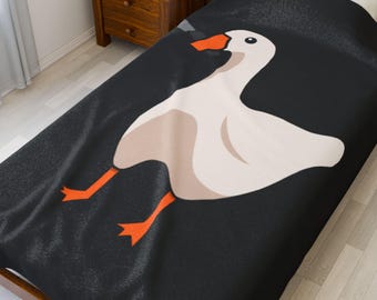 Manta de ganso divertida – Colcha meme, tela de poliéster