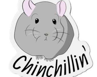 Imán troquelado de chinchilla / Chinchillin'