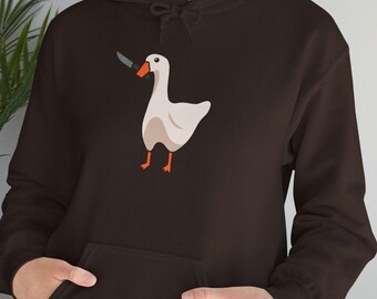 Sudadera con capucha de ganso / Sudadera de algodón y poliéster