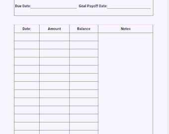 Elegant Debt Payment Tracker | Minimalist Finance Budget Planner (PDF Download)