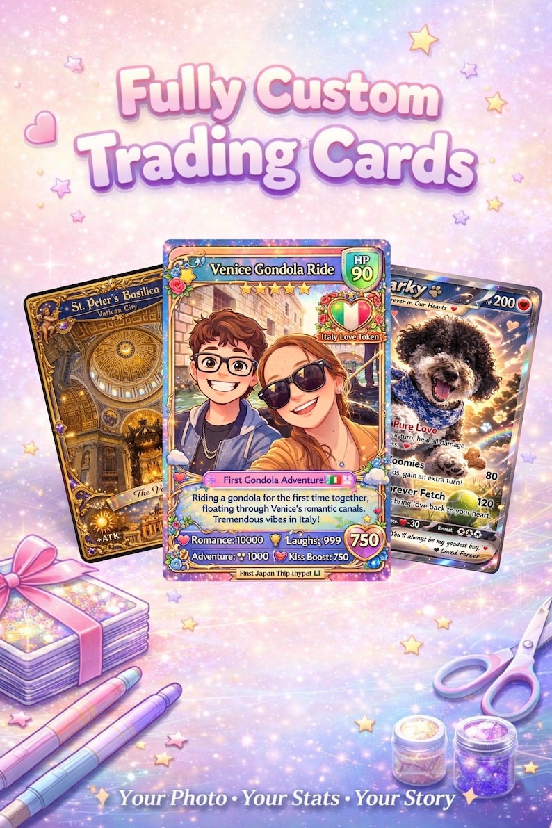 Fully Custom Trading Cards & Packs! Unique Gifts for Anniversaries ...