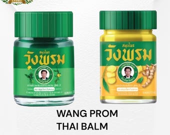Traditionell autentisk thailändsk örtbalsam grön & gul 20,50g Saledphangphon, Phlai Formula Thai Wellness
