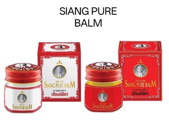 Bálsamo herbal auténtico blanco y amarillo 12,40 g Refrescante Relajante Bienestar