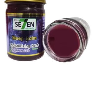 Thai Herbal Sleep Purple Lavender Balm 15,50g Moisturizing Herb Massage Thai Wellness