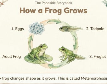 Frog Life Cycle Printable | DIGITAL