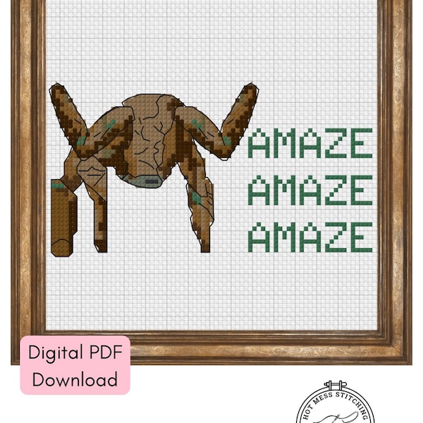 Rocky Cross Stitch Pattern “Amaze Amaze Amaze” (PDF Download)
