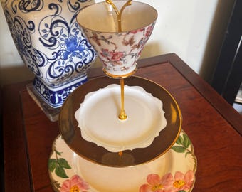 Vintage Floral 3-level Tier Tray