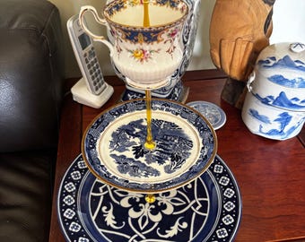 Blue and White Tier Tray (3-levels)