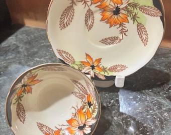 RARE Taylor Art Nouveau Tea Cup and Saucer