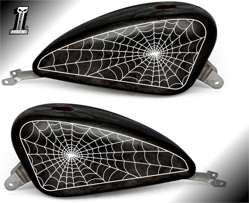 Spider Rigging Sticker Two Spider Stickers Compatible With Harley, Bobber, Custom - Etsy