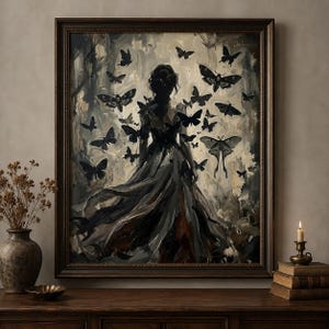 Victorian Gothic Wall Decor | Dark Feminine Wall Art | Witchy Aesthetic Decor | Gothic Nature Prints | Witchy Wall Art Printable