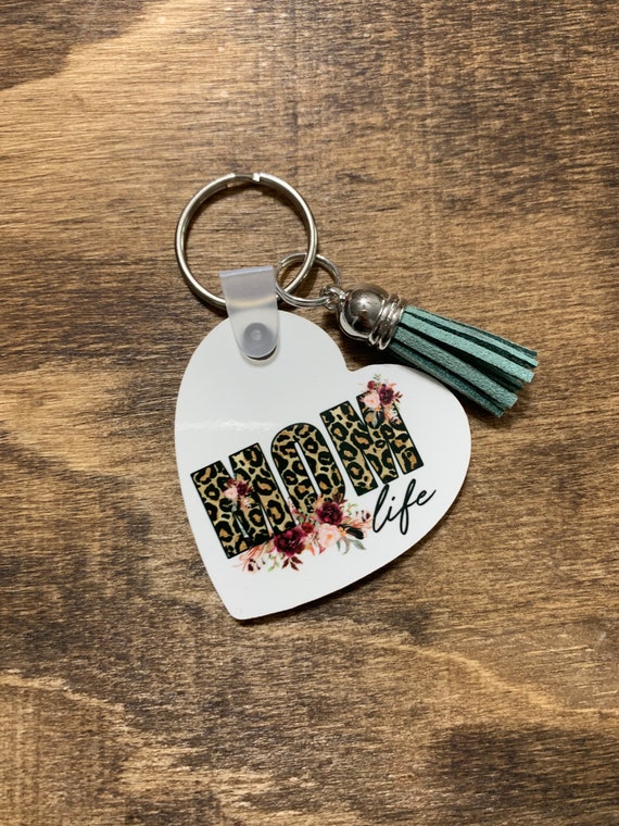 #1 Mom Sublimation Keychain