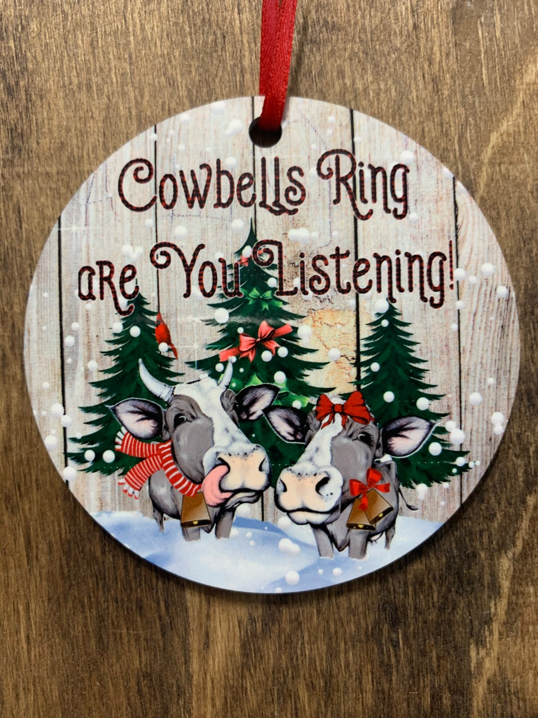 Cowbells Ring 3 Inch Christmas Ornament Etsy