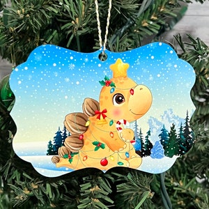 Dinosaur Boy or Girl Christmas Ornaments 3 to choose from great gift