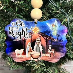 O Holy Night Beautiful Christmas ornament great for ornament exchanges