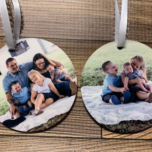 Photo Personalized 3 inch Christmas ornament Great Gift!