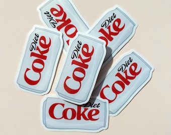Diet Cola Vinyl Sticker Decal, Laptop, Water Bottle, Junk Journal