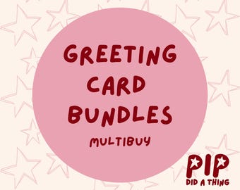 Greeting Card Multibuy Bundle Pack, Mix and Match, Blank A6 Cards
