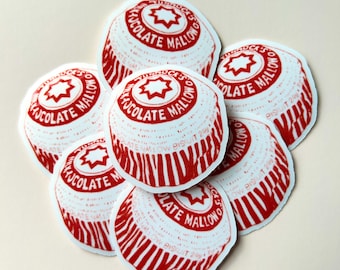 Tunnock’s Tea Cake Vinyl Sticker Decal, Laptop, Water Bottle, Junk Journal