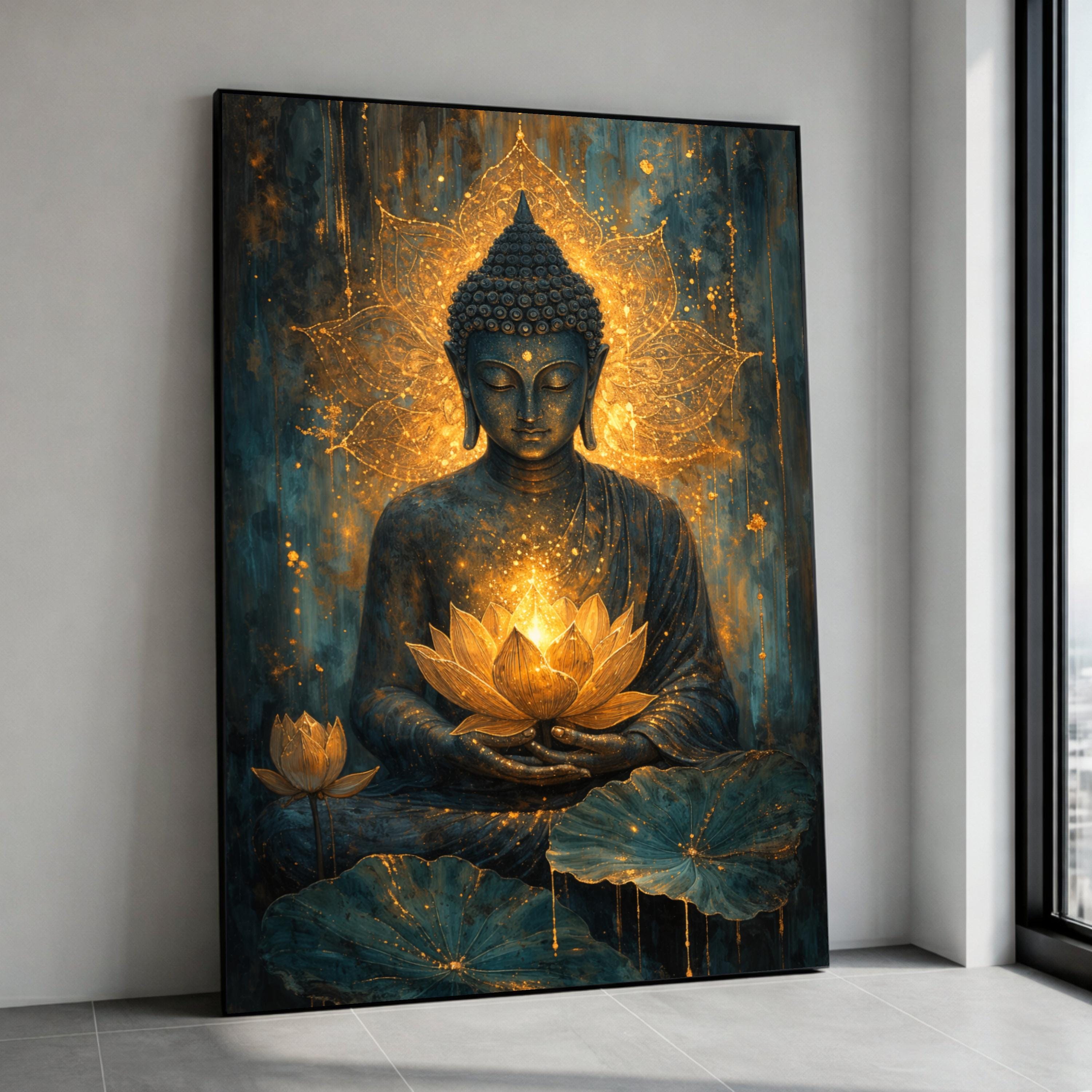 Buddha Wall Art Horizontal - Etsy