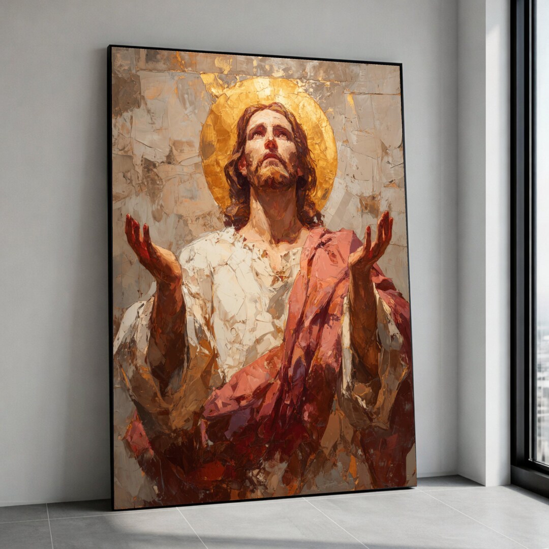 Jesus Christ Canvas Print, Religious Spiritual Wall Art, Sacred ...