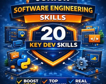 Przewodnik po umiejętnościach młodszego programisty | Plan rozwoju pełnego stosu, lista kontrolna kariery (pobierz plik PDF)