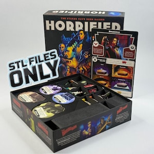 Orrore: Mostri degli Universal Studios Inserisci file STL / Organizzatore stampabile in 3D /