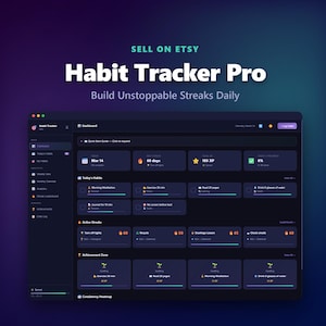 Gamified Digital Planner | ADHD Productivity | XP Levels, Streaks & Daily Tracker | Digital | Habit Tracker Pro | Instant Download HTML