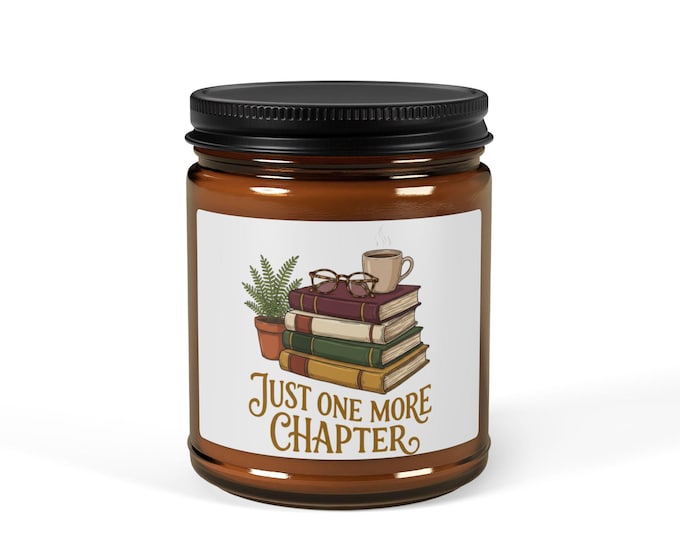 Book Lover Candle, Cozy Reading Companion, Literary Gift, Soy Wax Candle