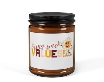 Retro Daisy Flower Candle | Whimsical Vintage Home Decor