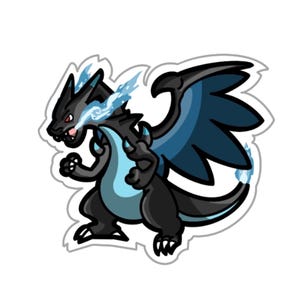 HYPRACTV Pokémon Graphic Sticker - Mega Charizard X