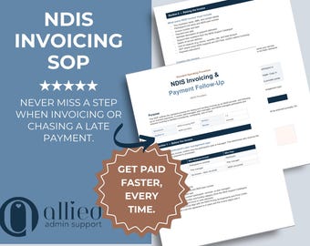 NDIS Invoicing SOP | Payment Follow-Up Process (Word Document)