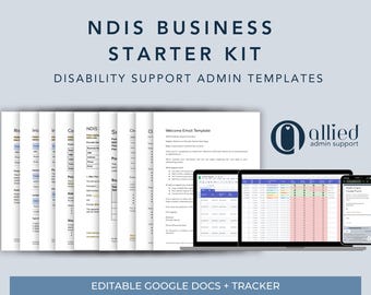 NDIS Business Starter Kit | Complete Intake, Service Agreement & Incident Templates | Disability Support Admin Bundle