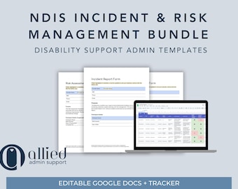 NDIS Incident Report & Risk Management Pack | Disability Support Templates