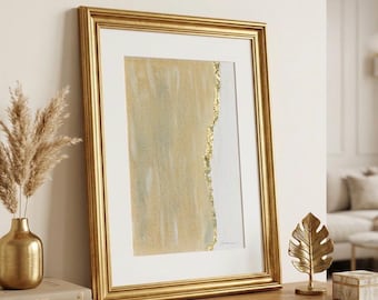 Original A4 Gold & Mixed Media Kunst