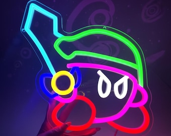 Link Kirby LED Neon Light Sign | Gaming Room Wall Light | 11 x 9.8 Inches
