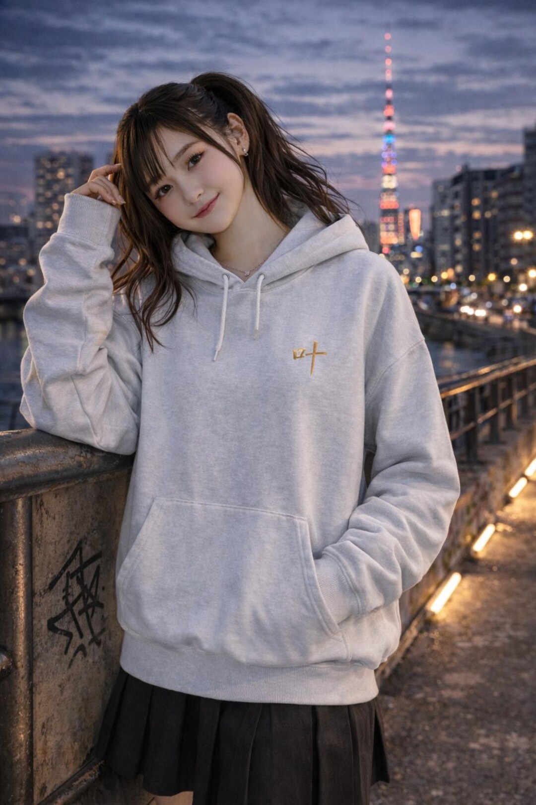 Japanese Kanji Hoodie, Peace Love Symbol Hoodie, Japanese Streetwear ...