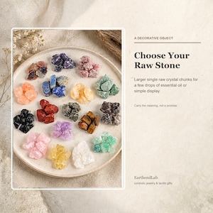 Large Raw Crystal Diffuser Stone, Choose Your Natural Stone, Aromatherapy Rock (EarthendLab)