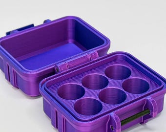 6-Vial 3mL Vial Vault Case | GLP-1 Peptide TRT Storage