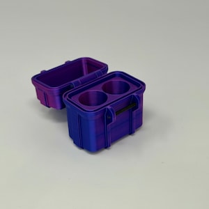 2-Vial 10mL Vial Vault Case | Hard-Shell Hinged | Travel-Ready Peptide Storage